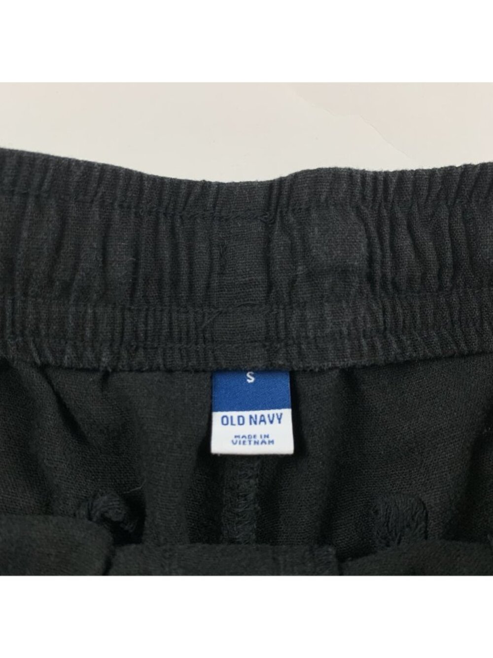Old Navy Black Linen Blend Pull On Shorts S - Picture 3 of 5